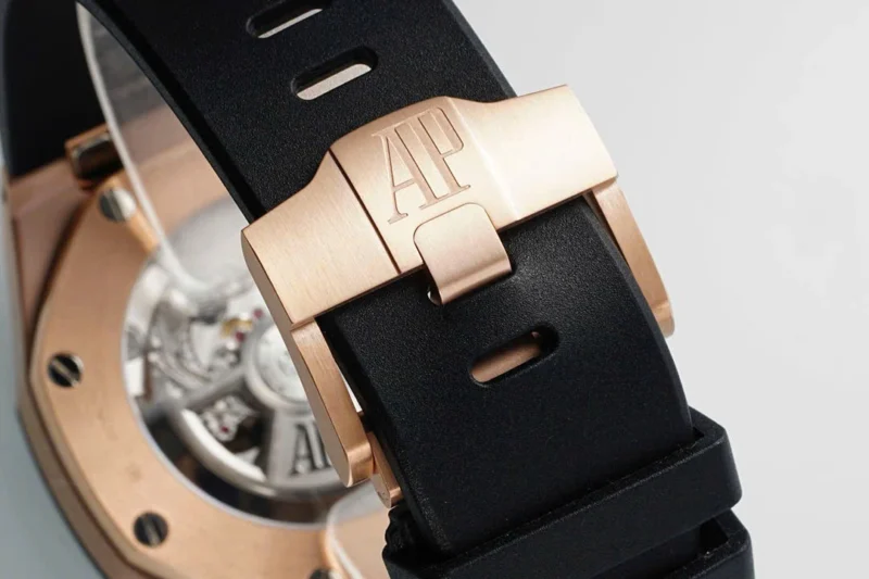 Super Clone Audemars Piguet Royal Oak Offshore Rose Gold 26420ST 42mm Black Dial — view 9