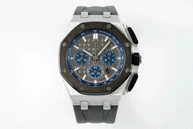 Super Clone Audemars Piguet Royal Oak Offshore Steel 26420ST 42mm Grey Dial — dial close-up