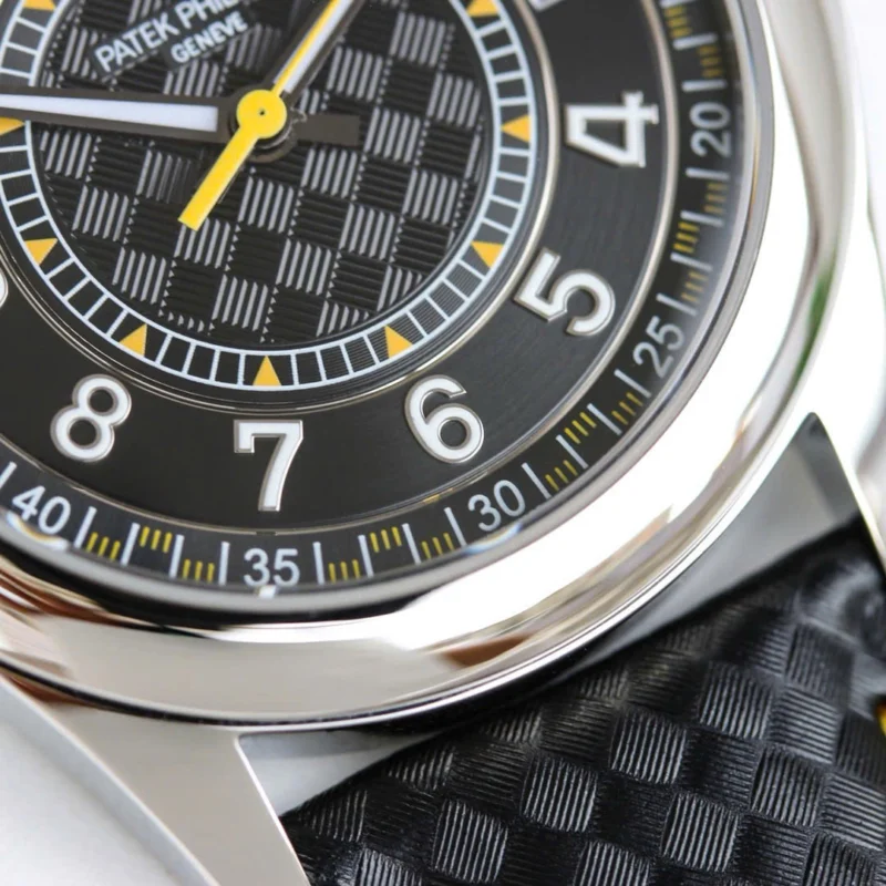 Super Clone Patek Philippe Calatrava 6007A Steel 40mm Ebony Black Dial — side profile