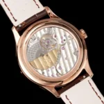 Super Clone Patek Philippe Steel — on leather display