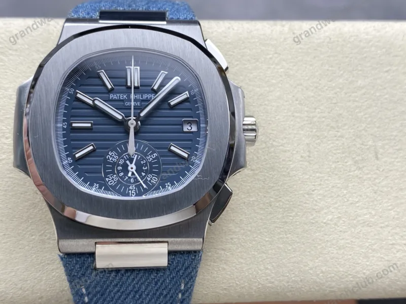 Super Clone Patek Philippe Nautilus 40mm Βραχιόλι από χάλυβα Steel 5980.60G.001