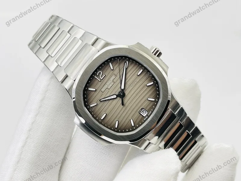 Super Clone Patek Philippe Nautilus 7118/1A-011 35.2mm Gray Dial Steel