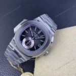 Super Clone Patek Philippe Nautilus Chronograph 5980/1A-014 40.5mm Black-Blå Dial