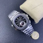Super Clone Patek Philippe Nautilus Chronograph 5980/1A-014 40.5mm Black-Blå Dial
