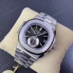 Super Clone Patek Philippe Nautilus Chronograph 5980/1A-014 40.5mm Black-Blå Dial