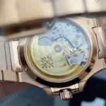 Super Clone Patek Philippe Nautilus 7118/1R-011 32.5mm Biele ciferník ružové zlato