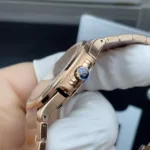 Super Clone Patek Philippe Nautilus 7118/1R-011 32.5mm Biele ciferník ružové zlato