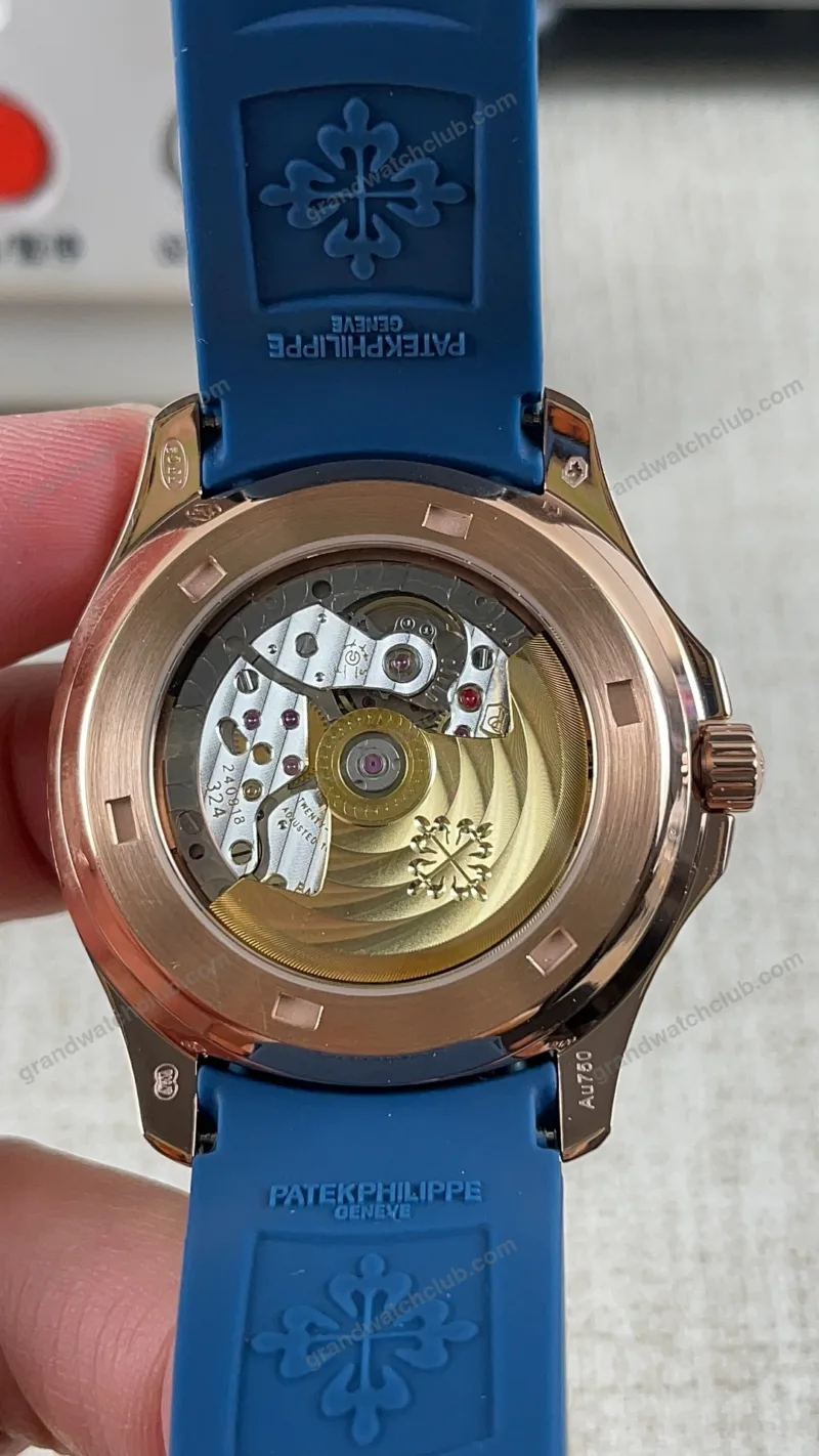 Super Clone Patek Philippe Aquanaut 5261R Moonphase Blue Rose 40mm