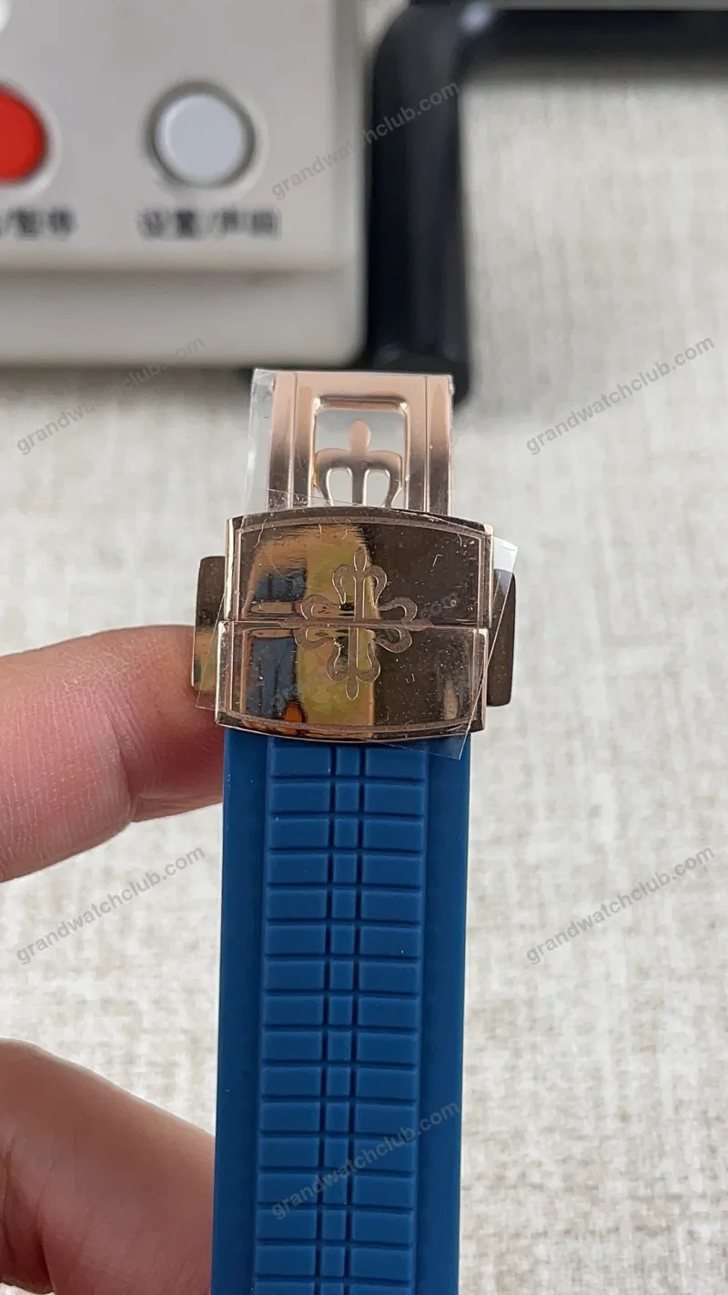 Super Clone Patek Philippe Aquanaut 5261R Moonphase Blue Rose 40mm
