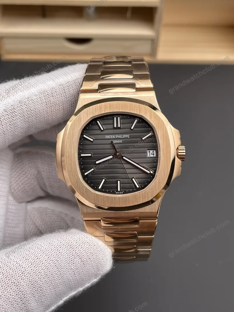 Super Clone Patek Philippe Nautilus 5711/1R-001 40mm Gray Dial Rose Gold V3 Update