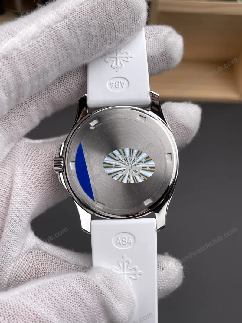 Super Clone Patek Philippe Aquanaut 5067A-025 35.6mm White Dial Diamond Bezel Moissanite Steel CustomizeVersion