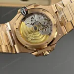 Super Clone Patek Philippe Nautilus 5711/1R-001 40mm שוקולד דיאל רוז זהב V3 Update