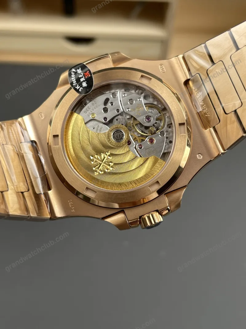 Super Clone Patek Philippe Nautilus 5711/1R-001 40mm שוקולד דיאל רוז זהב V3 Update