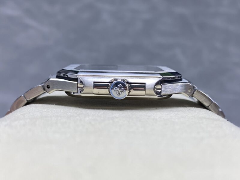 Super Clone Patek Philippe Cubitus 5821/1A-001 45mm Blue Dial — case and bezel