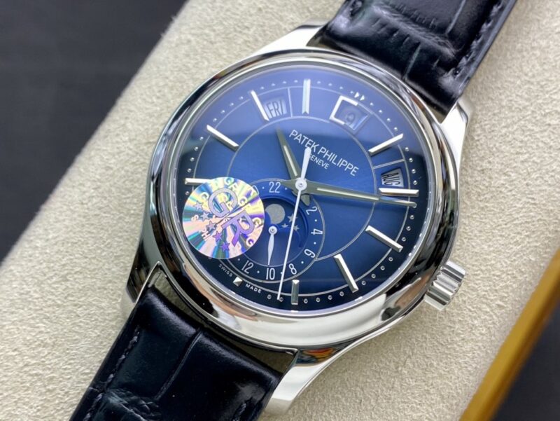 Super Clone Patek Philippe Complications 5205G-013 40mm Blue Dial Steel — view 9