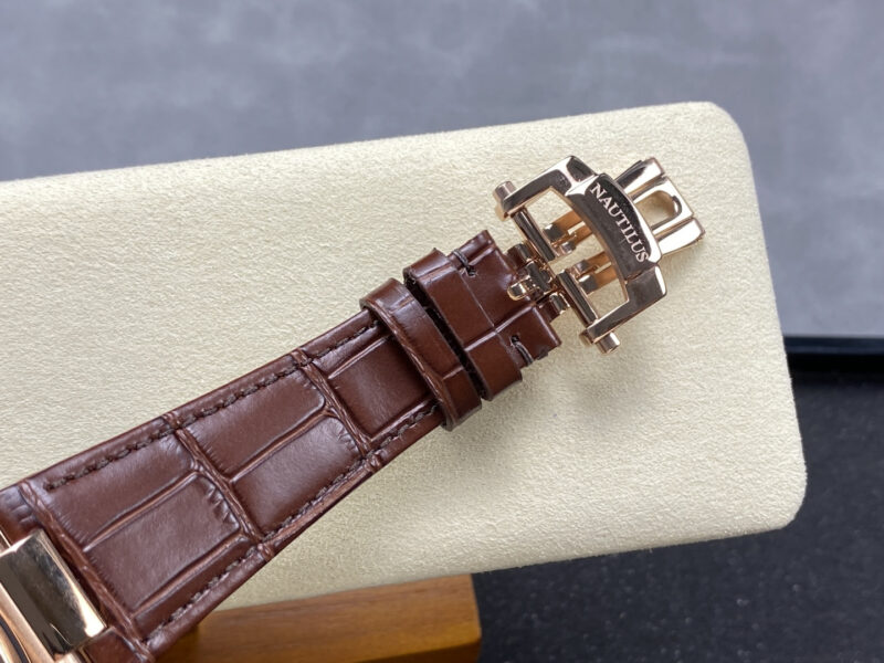 Super Clone Patek Philippe Nautilus 5980R-001 40.5mm Chronograph Rose Gold — view 10