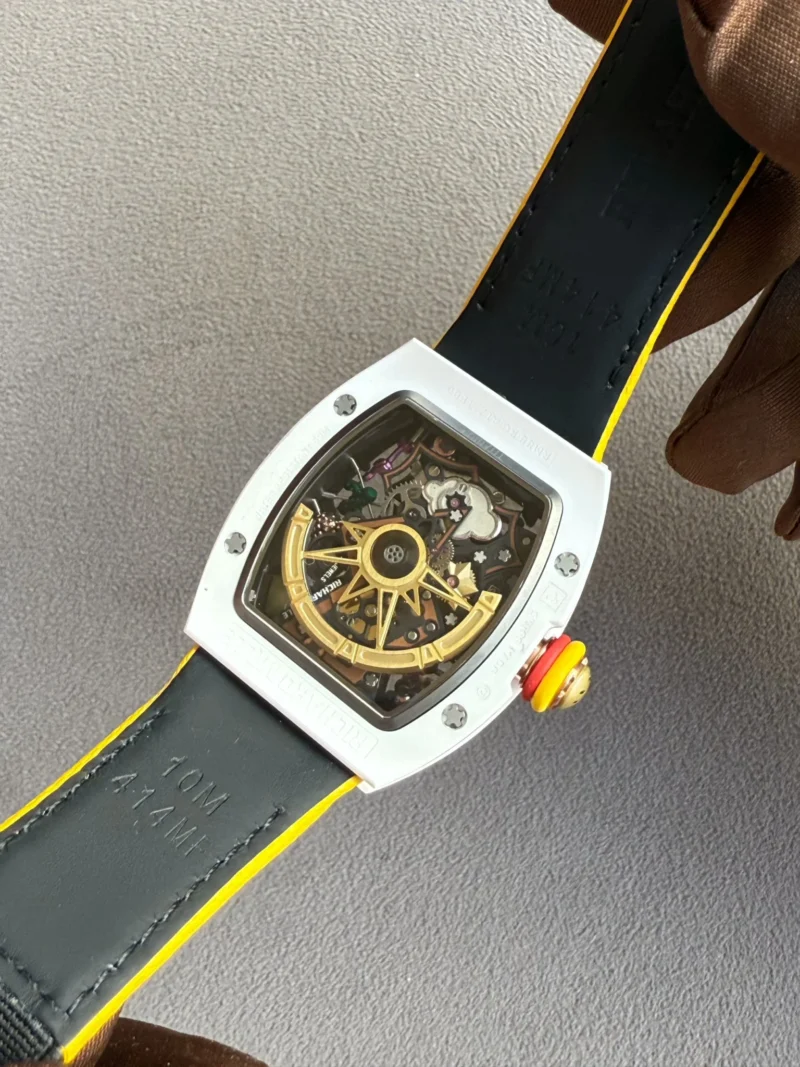 Richard Mille RM 88 Automatic Winding Tourbillon Smiley Transparent Dial Titanium Super Clone