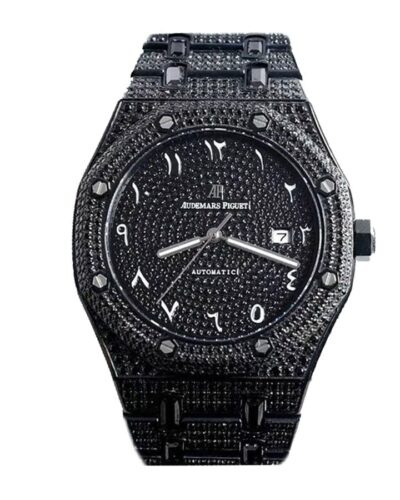AP Royal Black Diamonds With Arabic Dial Super Clone