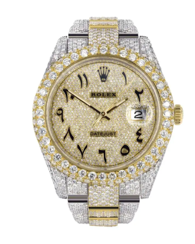 AP Royal Oak Gul guld Iced Out Super Clone