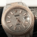 Fully Iced Out Rolex Super Clone