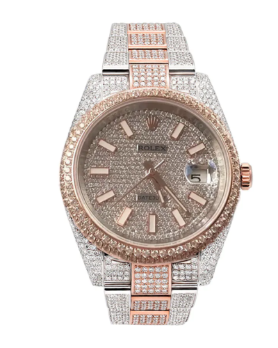 Fully Iced Out Rolex Super Clone