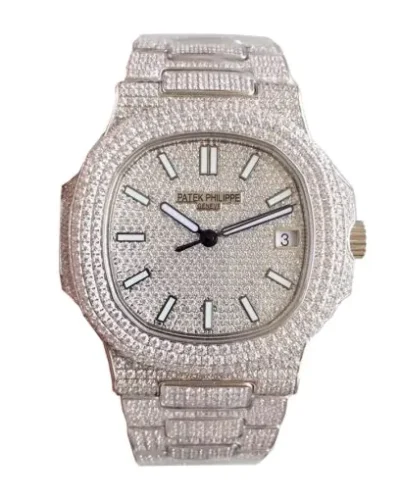 Patek Philippe Nautilus 5719/10G-010 Iced Out Super Clone