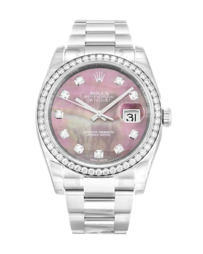 Rolex Datejust 116244 Diamond Bezel Pink Dial Super Clone