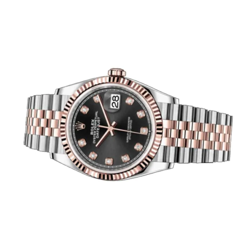 Rolex Datejust 126231 Everose Gold Diamond Dial Super Clone