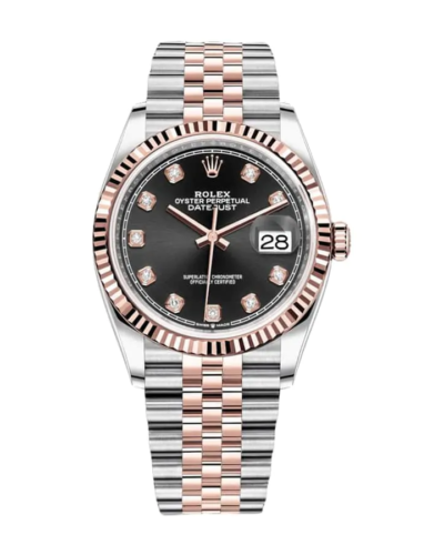 Rolex Datejust 126231 Everose Gold Diamond Dial Super Clone