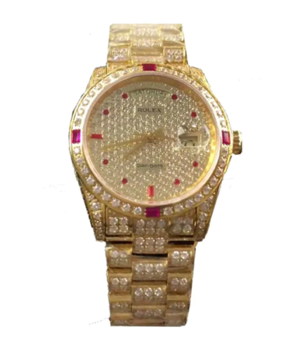 Rolex Datejust Yellow Gold Iced out 116625 Super Clone