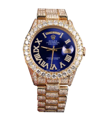 Rolex Day-Date 18038 Iced Out Roman Super Clone