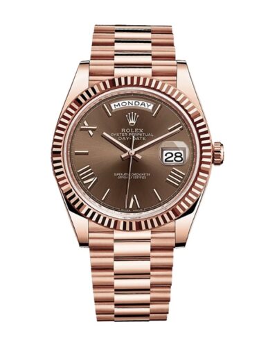 Rolex Day-Date 228235-0002 Rose Gold Roman Super Clone