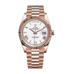Rolex Day-Date 228235 Rose Gold White Dial Super Clone