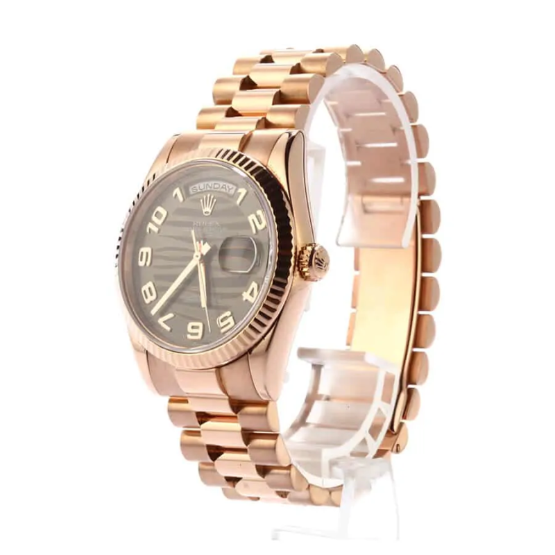 Rolex Day-Date II 218235-0035 Rose Gold Wave Dial Super Clone