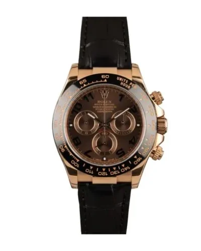 Rolex Daytona 116515LNBR Rose Gold Black Super Clone