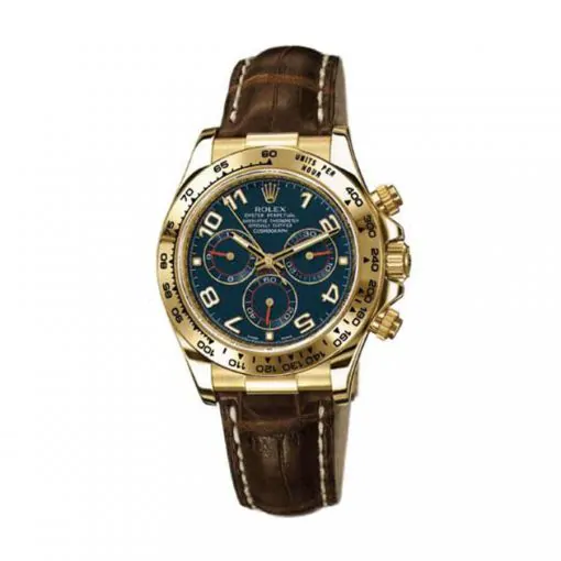 Rolex Daytona 116518 Yellow Gold Blue Super Clone
