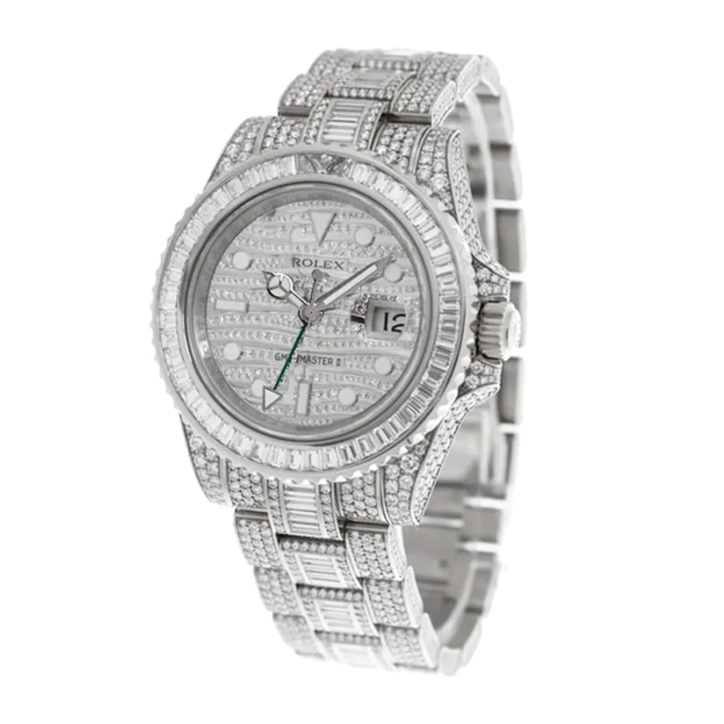 Rolex GMT-Master II 116710LN Iced Out Super Clone