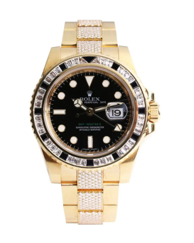 Rolex GMT-Master II 116748SANR Iced Out Super Clone