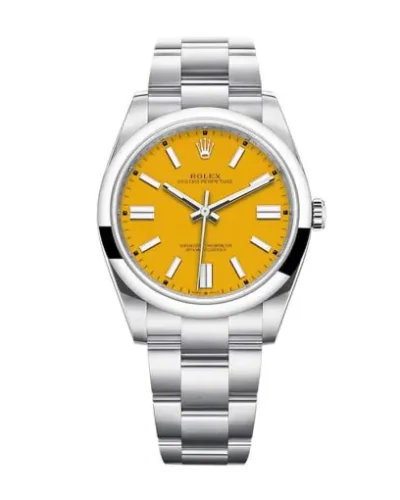 Rolex Oyster Perpetual 124300 Yellow Dial Super Clone