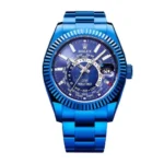 Rolex Sky-Dweller 326934 World Timer Blue DLC Super Clone