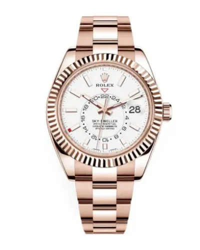 Rolex Sky-Dweller 326935 Rose-Gold White Super Clone