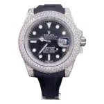 Rolex Submariner 116336 Flex Rubber Iced Out Super Clone