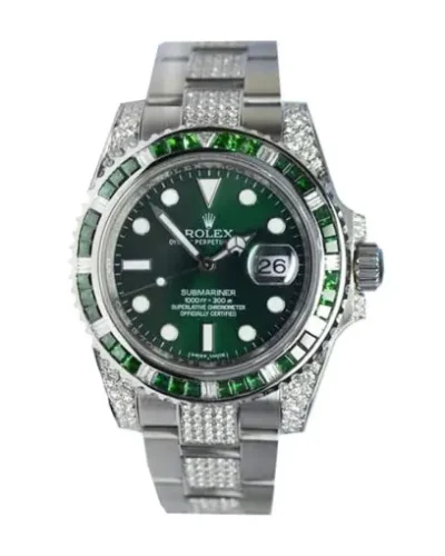 Rolex Submariner 116610LV Hulk Diamond Iced Out Super Clone