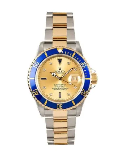 Rolex Submariner 16613 Serti Two Tone Diamond Super Clone
