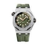 Super Clone Audemars Piguet Royal Oak Offshore Diver 15720ST 42mm Marcació verda