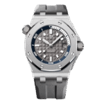 Super Clone Audemars Piguet Royal Oak Offshore Diver 15720ST 42mm nerūsošais tērauds Pelēkais zvaniņš