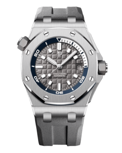 Super Clone Audemars Piguet Royal Oak Offshore Diver 15720ST 42mm Stainless Steel Grey Dial