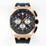 Super Clone Audemars Piguet Royal Oak Offshore Rose Gold 26420ST 42mm Marcació negre
