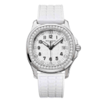 Super Clone Patek Philippe Aquanaut 5067A-025 35.6mm White Dial Diamond Bezel Moissanite Steel CustomizeVersion