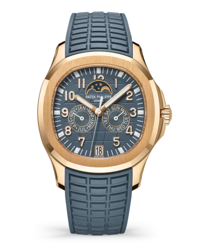 Super Clone Patek Philippe Aquanaut 5261A Moonphase Tifany Blue Rose 40mm